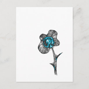 Cartão Postal Flor de Paz Selvagem
