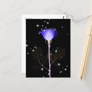 Cartão Postal Flor de raios X espumante - Indigo