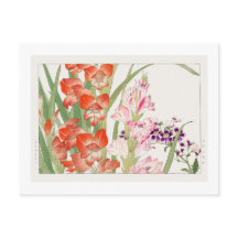 Flor de scabiosa & montbretia vintage, ukiyo e