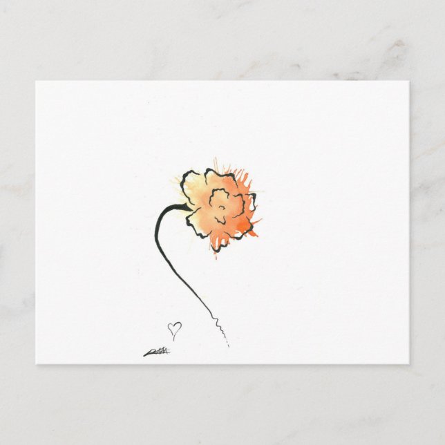 Cartão Postal flor de tigre (Frente)