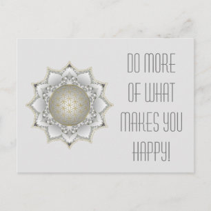 Cartão Postal Flor De Vida - Blossomas Mandala 1