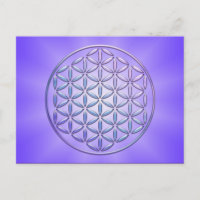 Flor de Vida / Blume des Lebens - violeta de selo