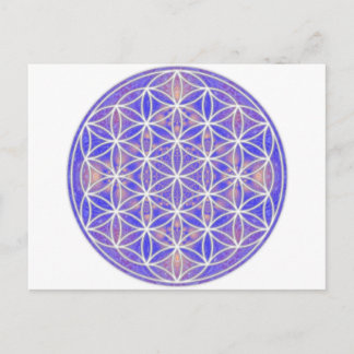 Cartão Postal Flor de vida (Cor 3)