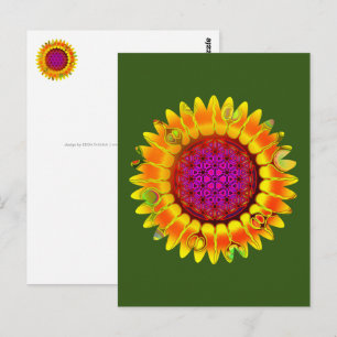 Cartão Postal Flor De Vida - Flor Geométrico 4
