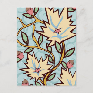 Cartão Postal Flor de Vide Art Nouveau