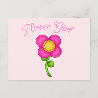 Cartão Postal Flor Girl