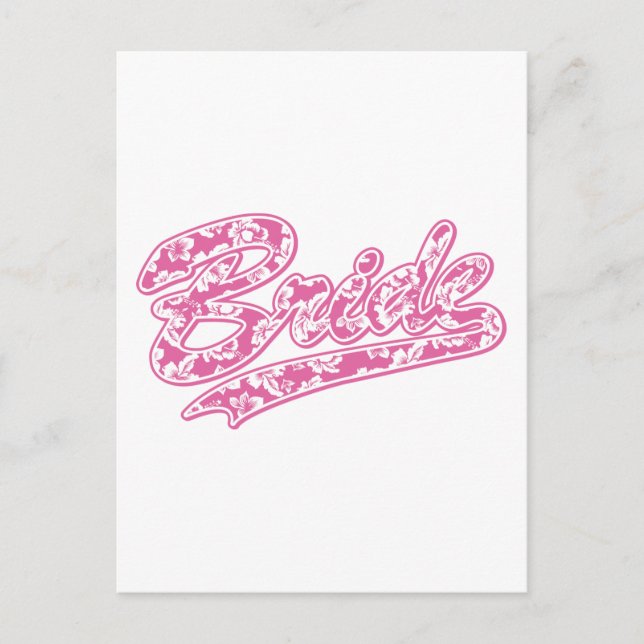 Cartão Postal Flor Havaiana da Noiva (Frente)