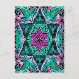 Cartão Postal Flor Mandala por Amelia Carrie
