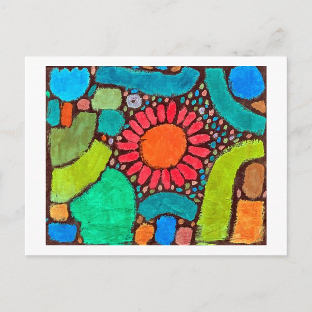 Cartão Postal Flor no Vale, Klee (Frente)