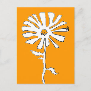 Cartão Postal flor preta