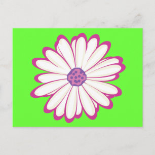 Cartão Postal flor rosa
