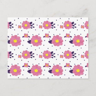 Cartão Postal Flor Rosa