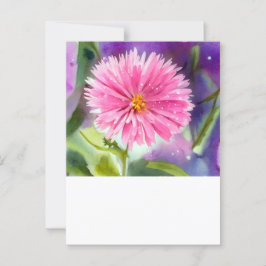 Cartão Postal Flor Roxo