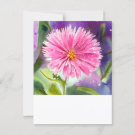 Cartão Postal Flor Roxo
