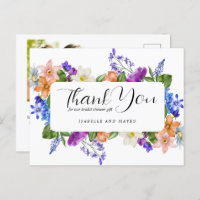 Flor Selvagem e Foto Chá de Bebê de Noiva Obrigada