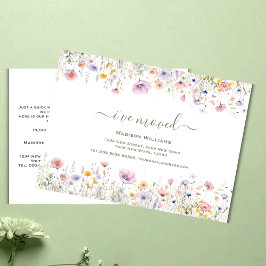 Cartão Postal Flor selvagem que me Movi | Anúncio em Movimento