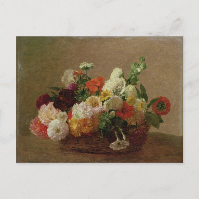 Cartão Postal Flor, vida estática (Frente)