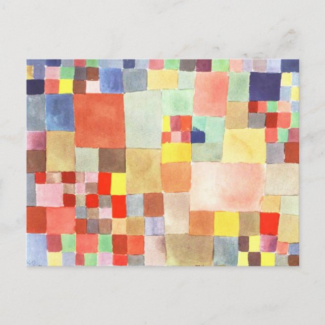 Cartão Postal Flora on Sand por Paul Klee (Frente)