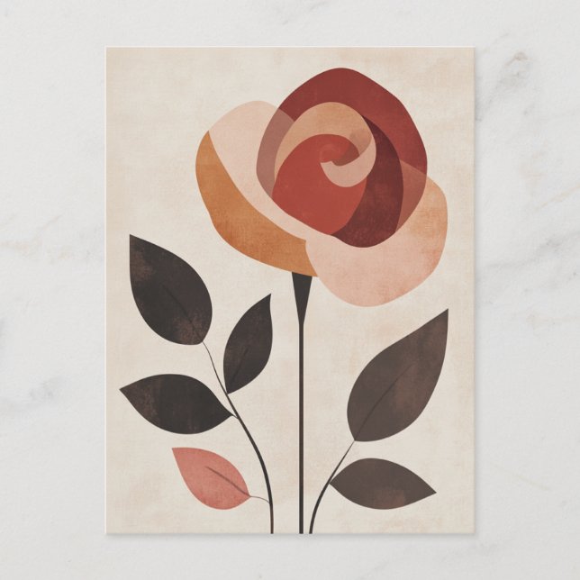 Cartão Postal Flora Pastel na Estilidade #095 (Frente)