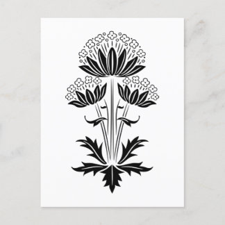 Cartão Postal Floral