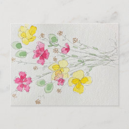 Cartão Postal floral