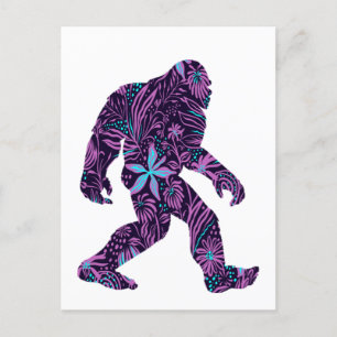 Cartão Postal FLORAL BIGFOOT (already in English, so the transla