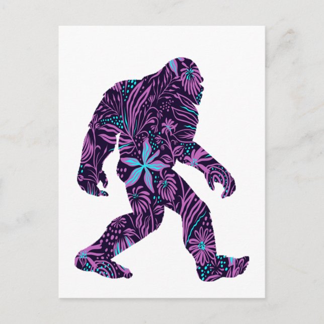 Cartão Postal FLORAL BIGFOOT (already in English, so the transla (Frente)