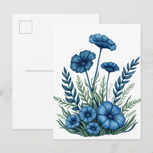 Cartão Postal Floral Botânico (Frente/Verso)