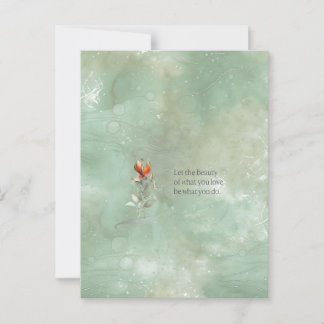 Cartão postal floral elegante