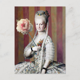 Cartão Postal Floral Mask Diva