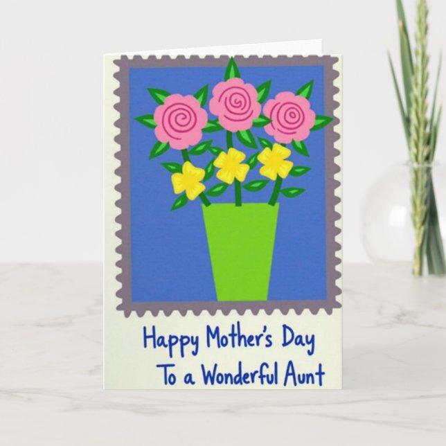 Cartão Postal Floral Melhor Mãe (Frente)