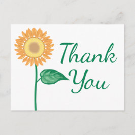 Cartão Postal Floral Obrigado Água Flor Puro