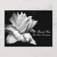 Floral Obrigado por sua doação personalizável C