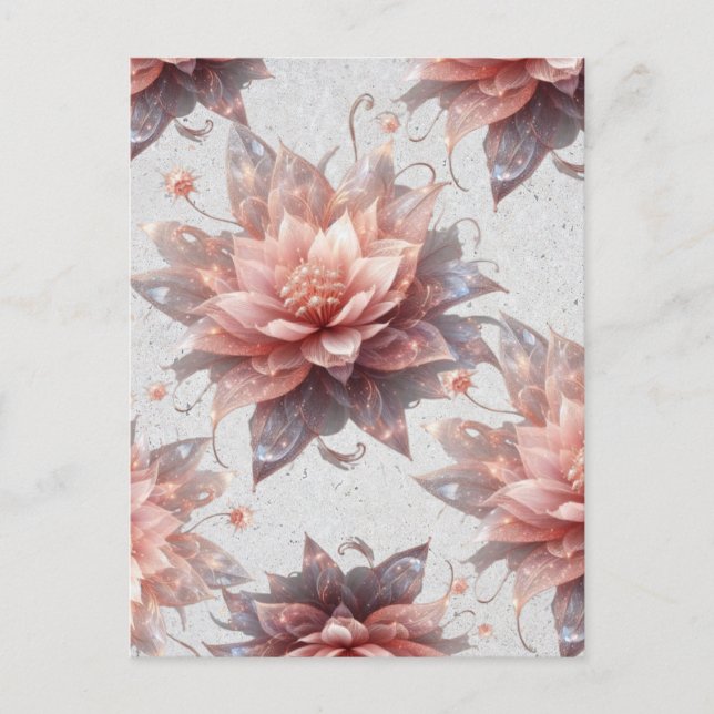 Cartão Postal Floral Pastel Macio – Botânica Elega (Frente)