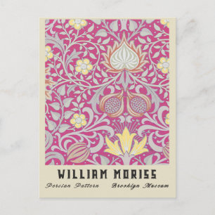 Cartão Postal Floral Persa Remixed Vintage William Morris