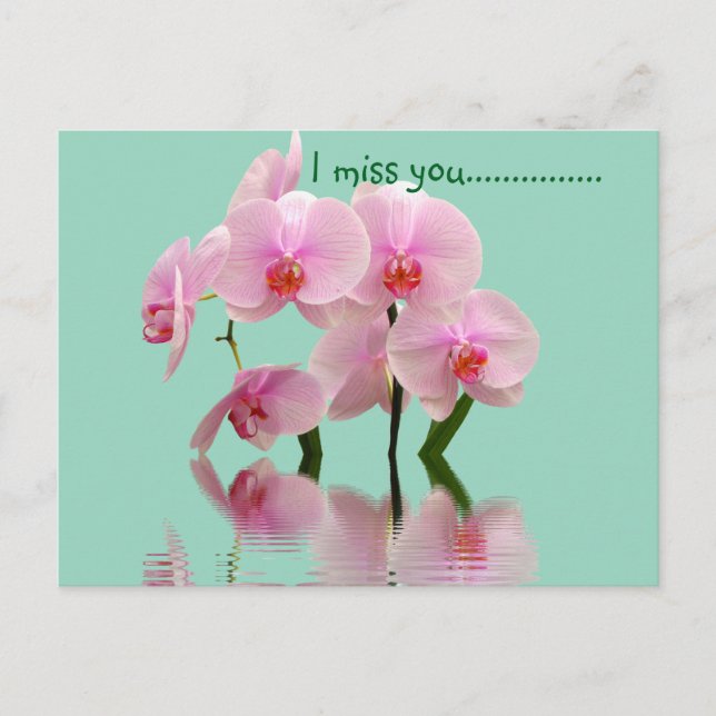 Cartão Postal Floral pinkie (Frente)