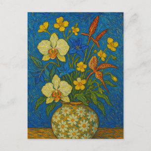 Cartão Postal Floral Postercard