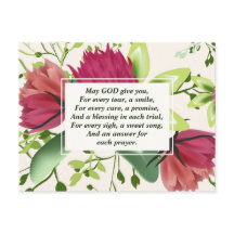 Floral verde rosa-vermelho-irlandês de benção