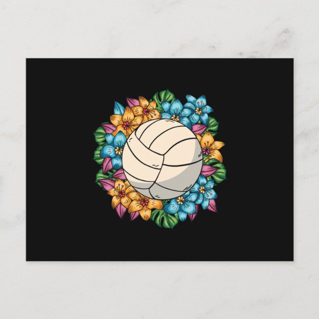 CARTÃO POSTAL FLORAL VOLLEYBALL (Frente)