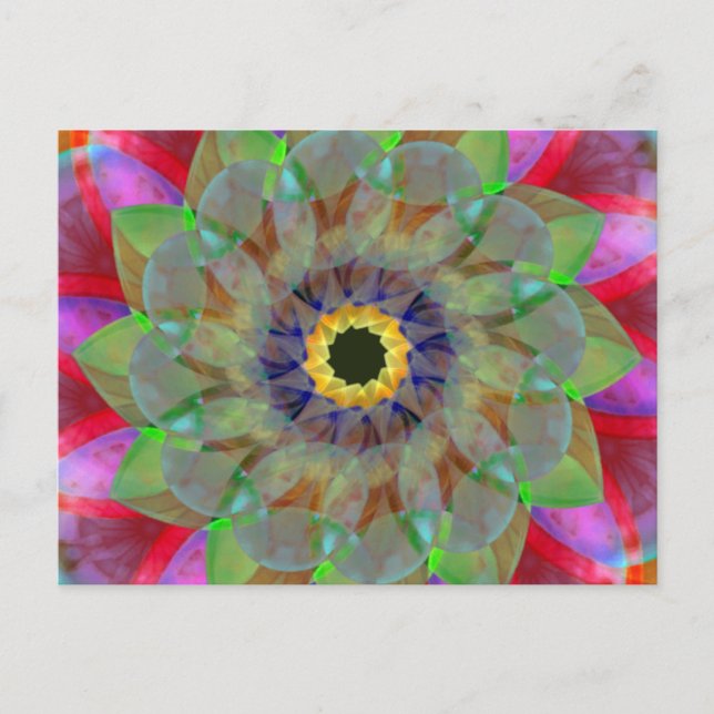 Cartão Postal Floramoeba Dourada (Frente)