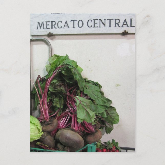 Cartão Postal Florença do Mercado Central (Frente)