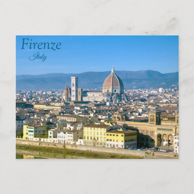 Cartão Postal Florença, Firenze, Itália (Frente)