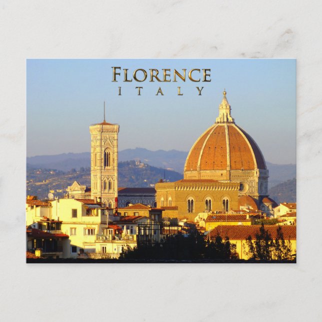 Cartão Postal Florença - Papais noeis Maria del Fiore (Frente)