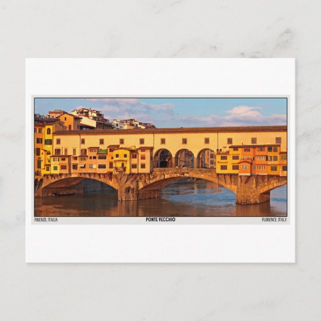 Cartão Postal Florença - Ponte Vecchio (Frente)