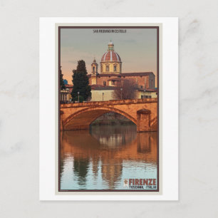 Cartão Postal Florença - San Frediano em Cestello