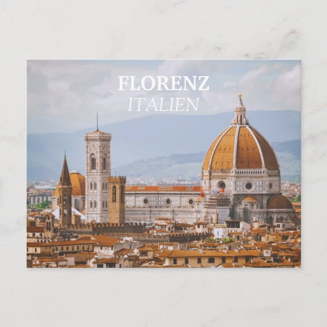 Cartão Postal Florenz-Italien (Frente)