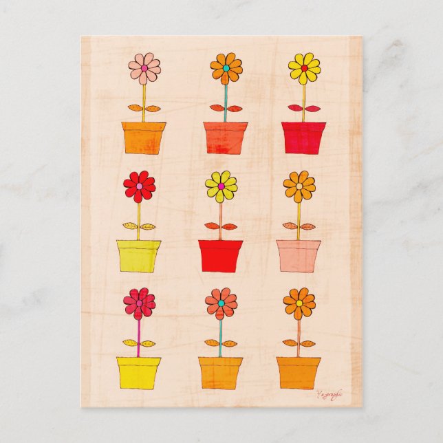 Cartão Postal Flores (Frente)