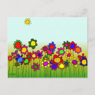 Cartão Postal "Flores"