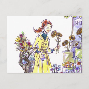 Cartão Postal Flores