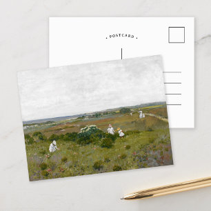 Cartão Postal Flores à Beira-Mar   William Merritt Chase